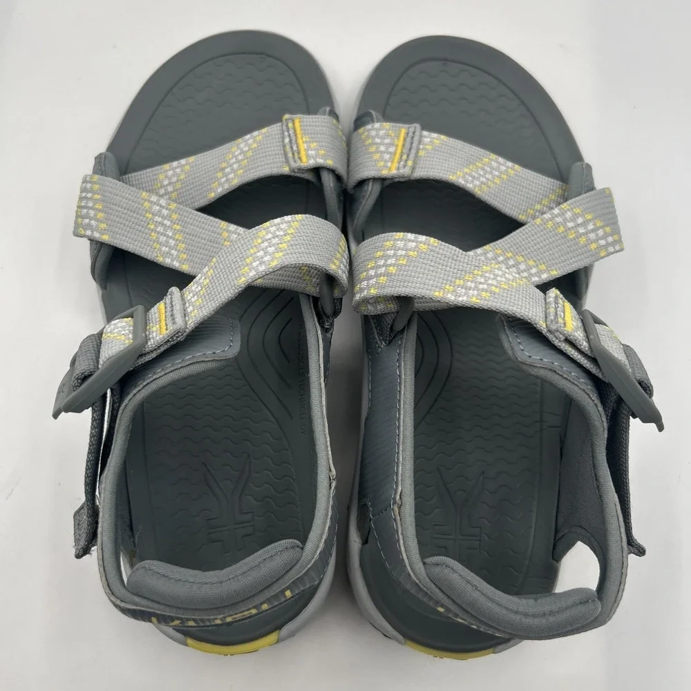 NEW Kuru Women's Current Sandal, Gray, Soft Yellow,Walking,Hiking, SZ: 8 M, NWOB - Picture 10 of 15